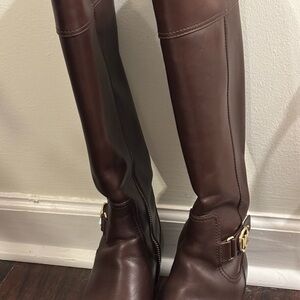 Michael Kors Dark Brown Over the Knee Boots